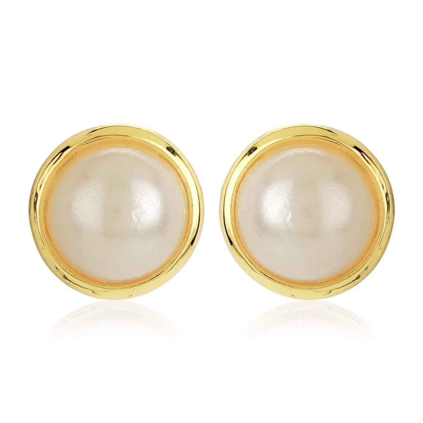 Faux Pearl Stud Earrings
