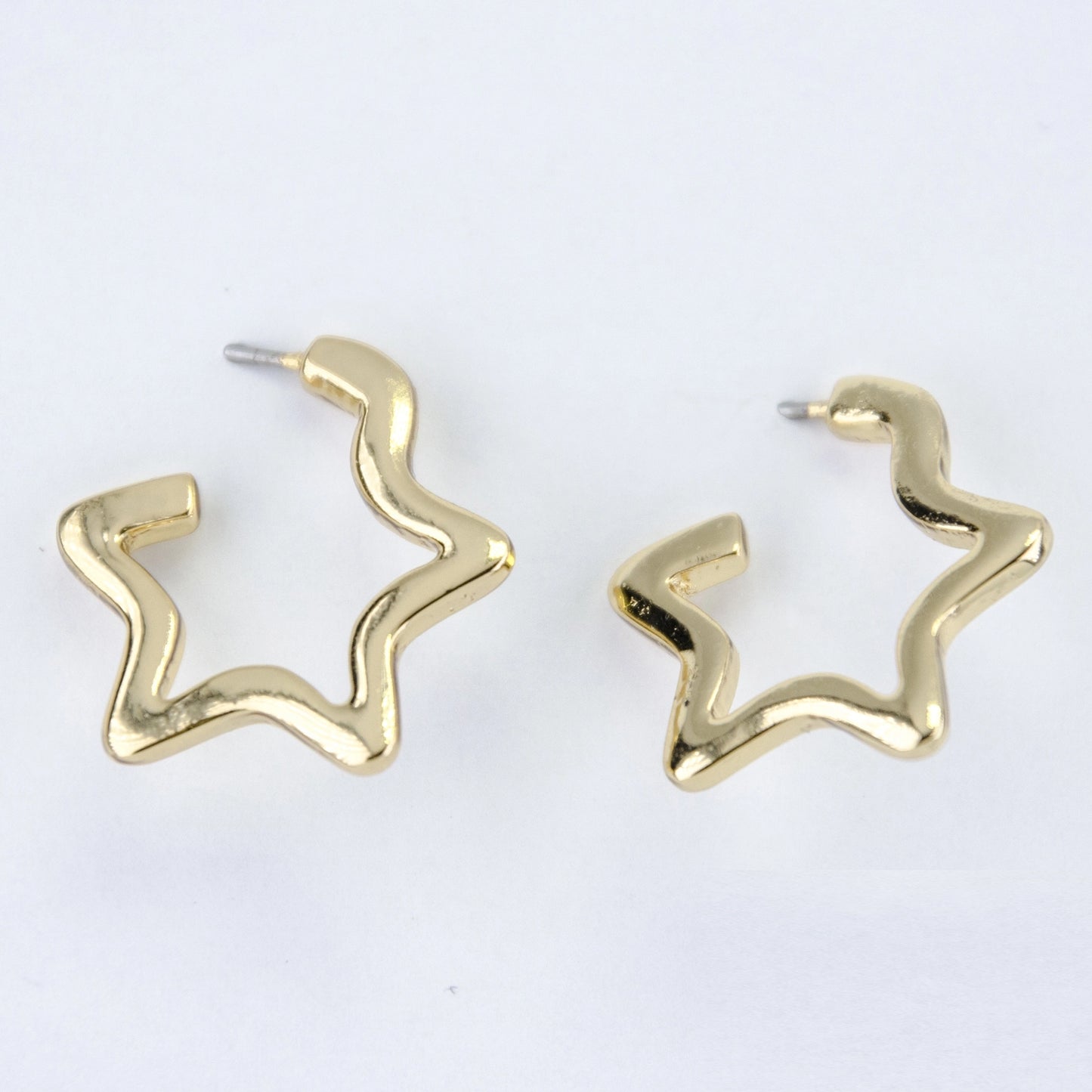 Star Hoop Earrings