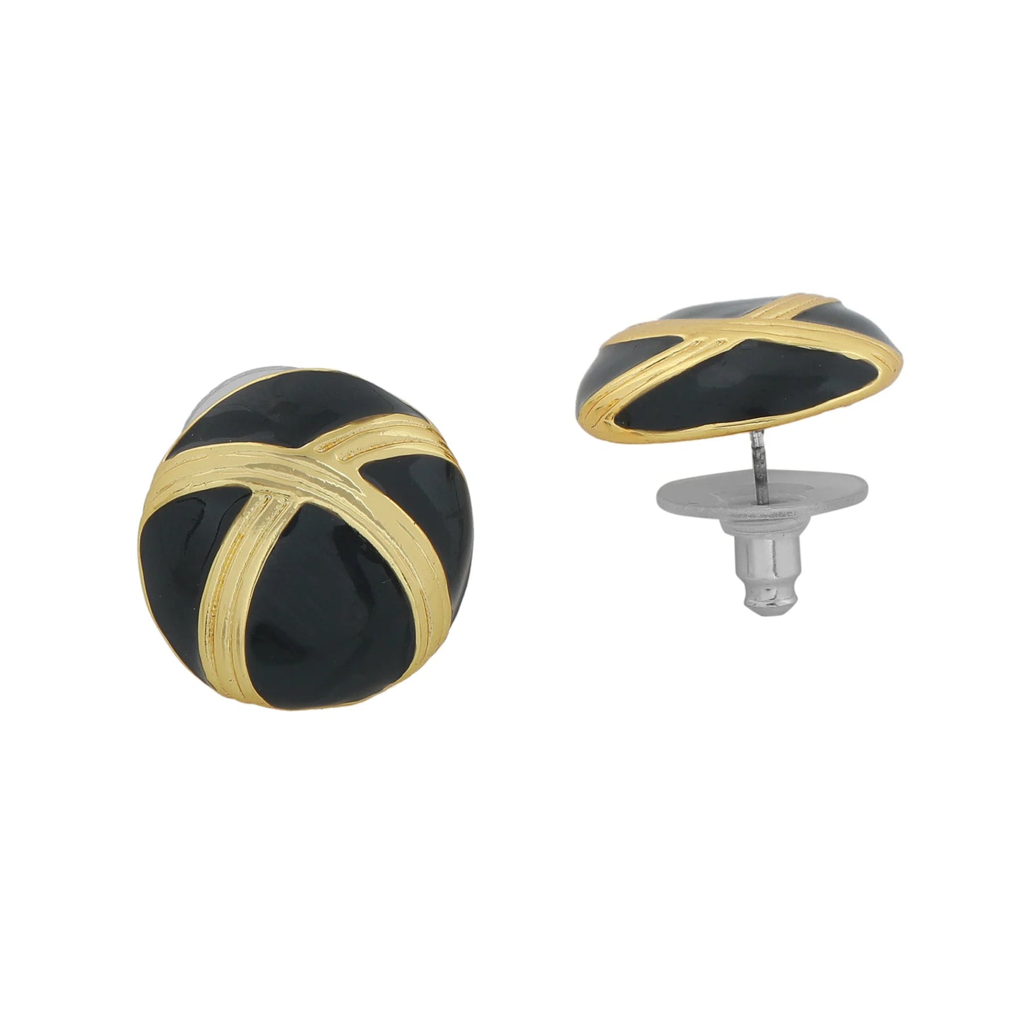 Fancy Circular black fancy latest Studs for women