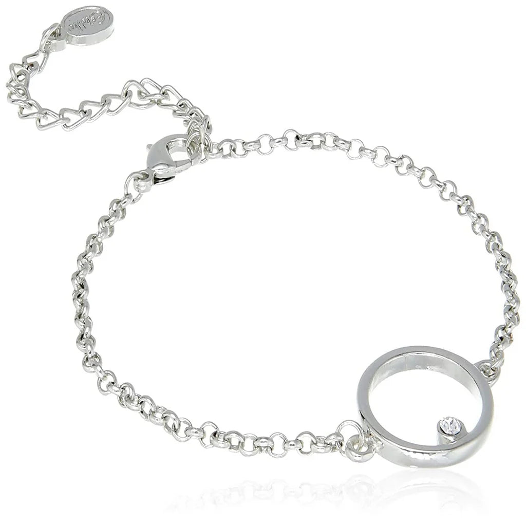 Rhodium Plated Polaris Chain Bracelet for women