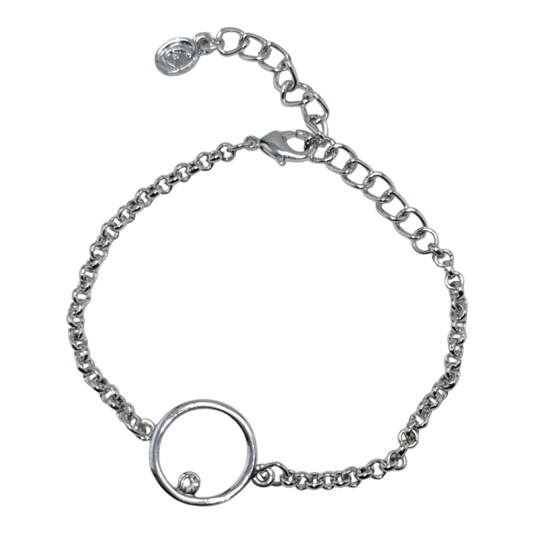 Rhodium Plated Polaris Chain Bracelet for women