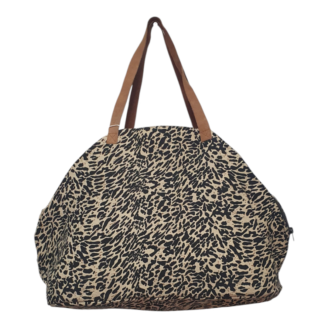 Leopard Print Tote Bag – Large Stylish Shoulder Bag for Women with Faux Leather Straps