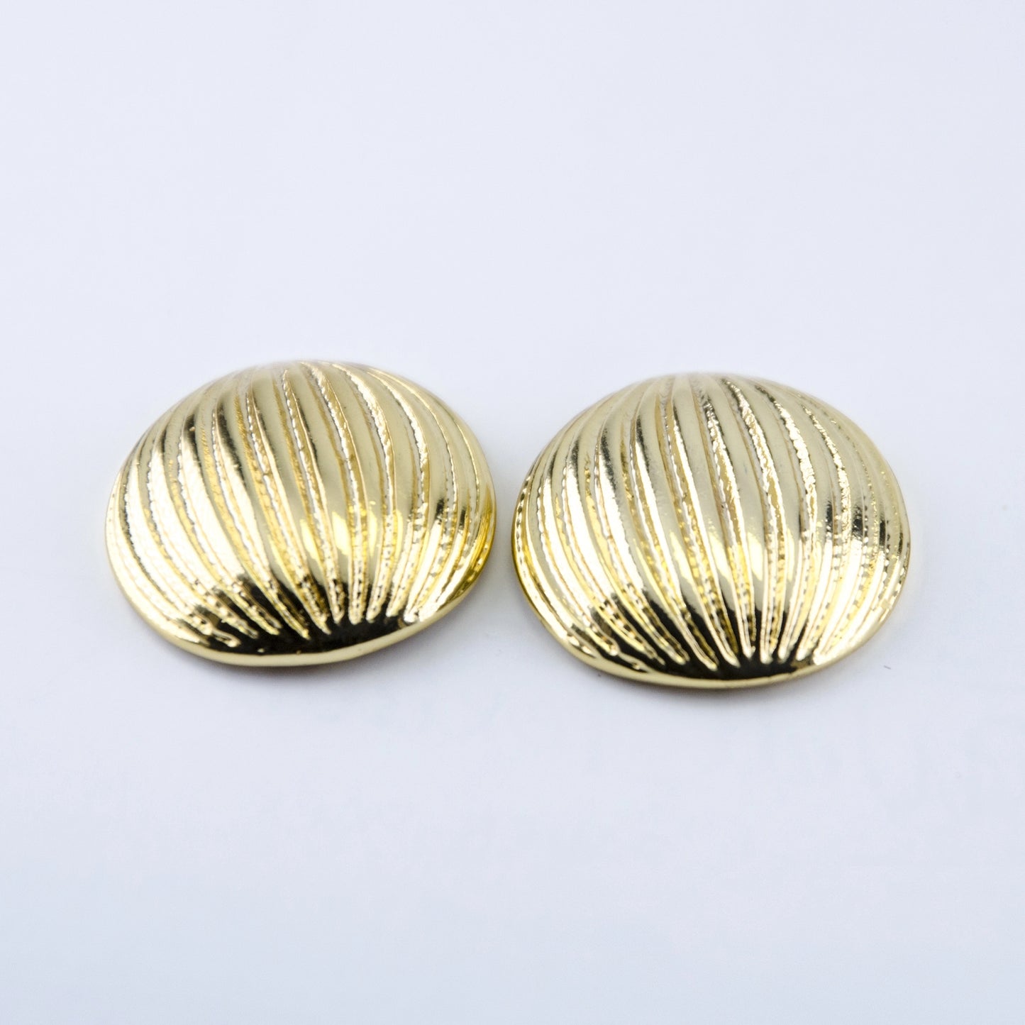 Circular Stripe Stud Earrings