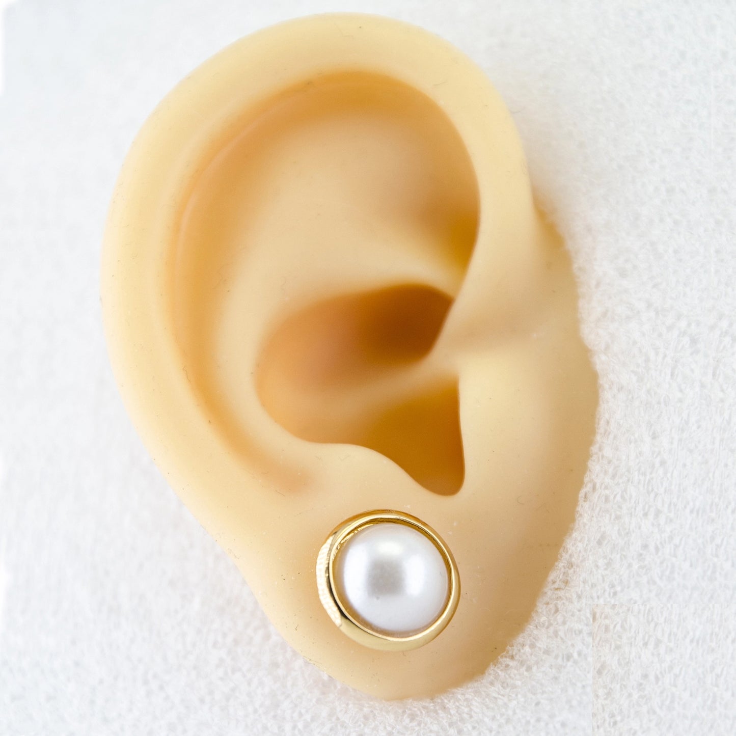 Faux Pearl Stud Earrings