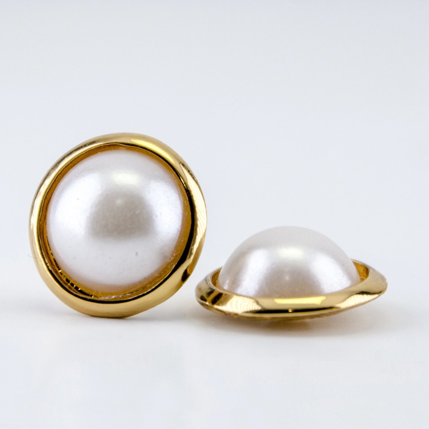 Faux Pearl Stud Earrings