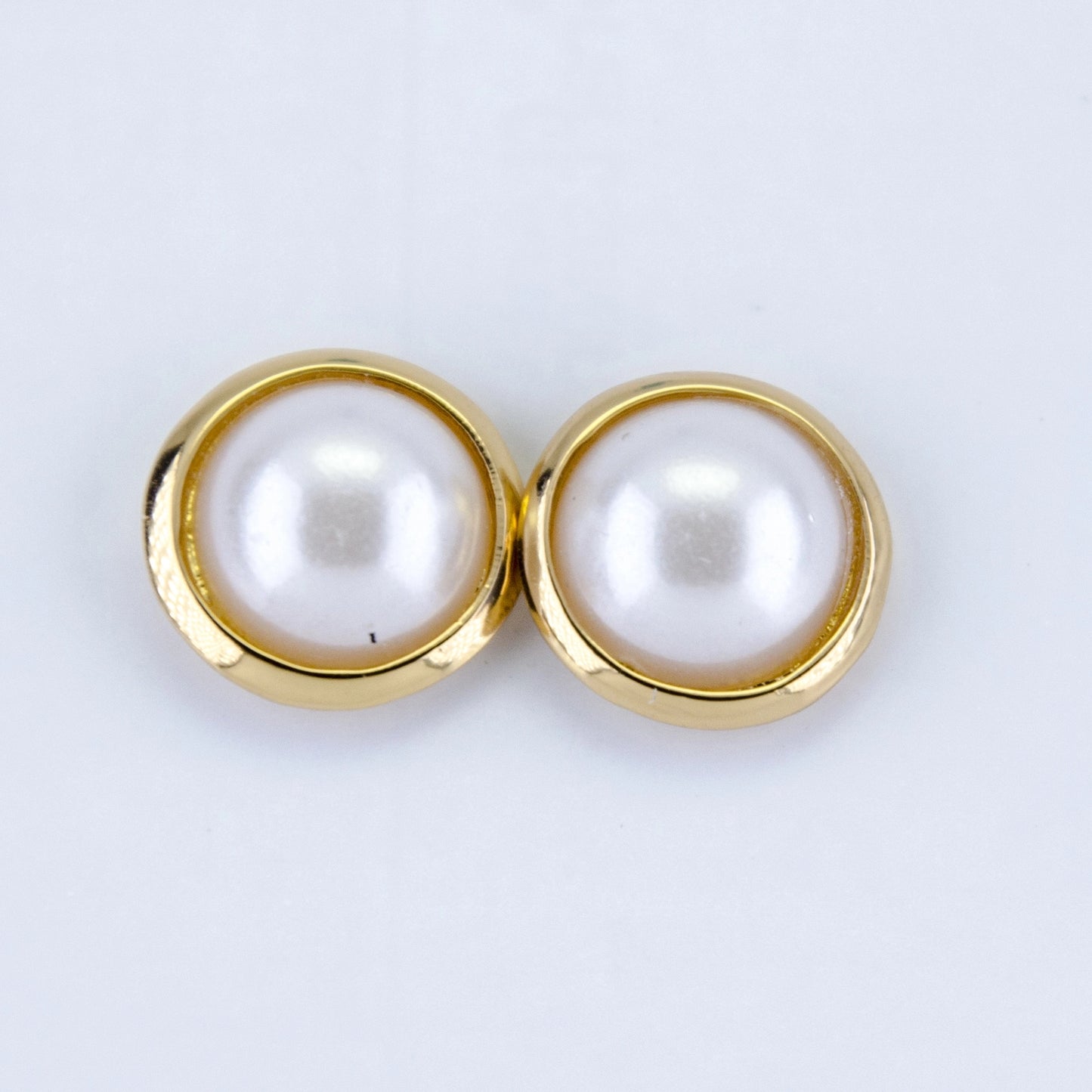 Faux Pearl Stud Earrings