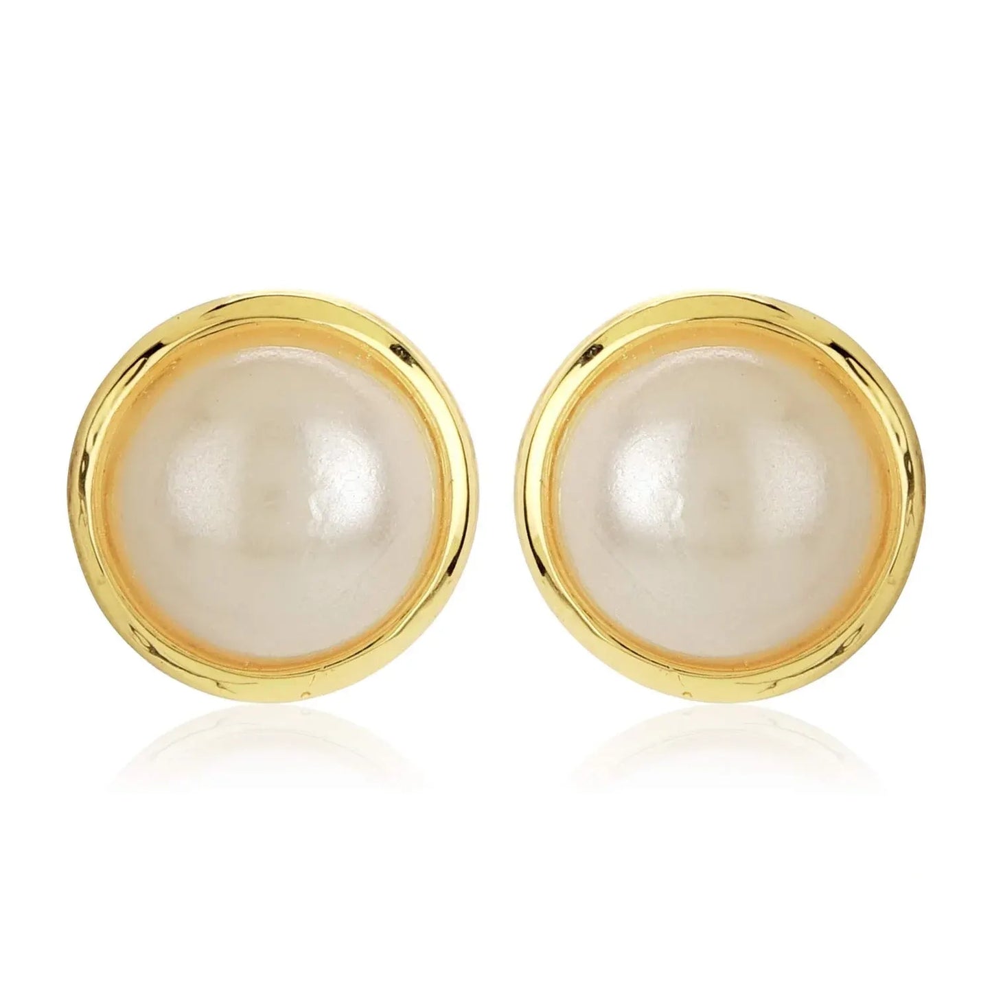 Faux Pearl Stud Earrings