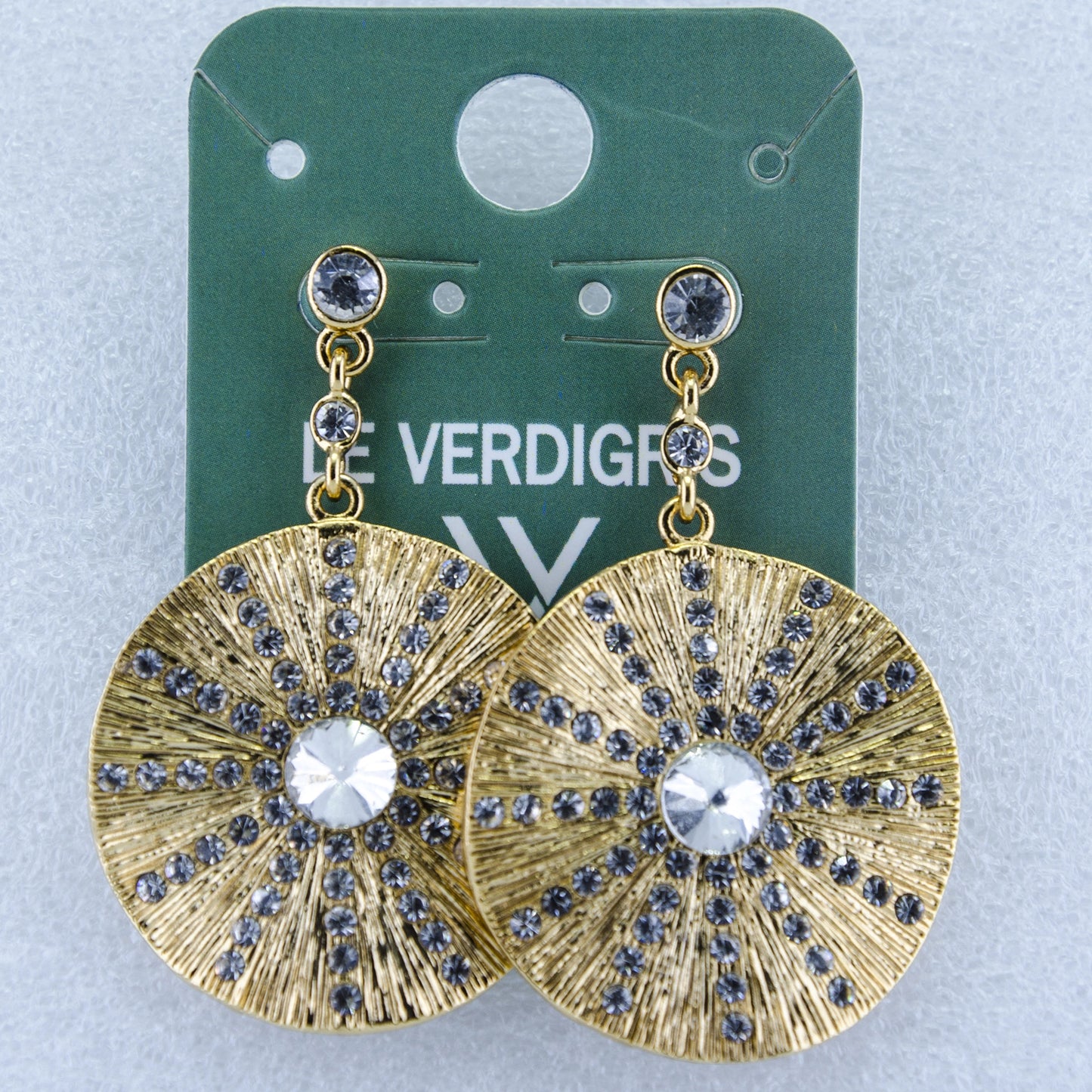 24Kt Gold Plated Beaming sun Dangle Earrings