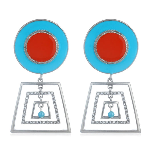 Boho Colourful Geometric Earrings