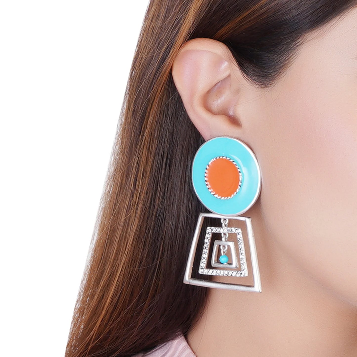 Boho Colourful Geometric Earrings