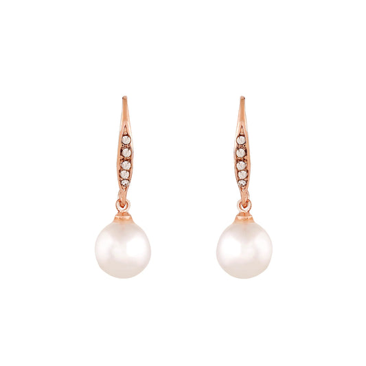 Beautiful Classic Pearl Drop Dangle Earrings