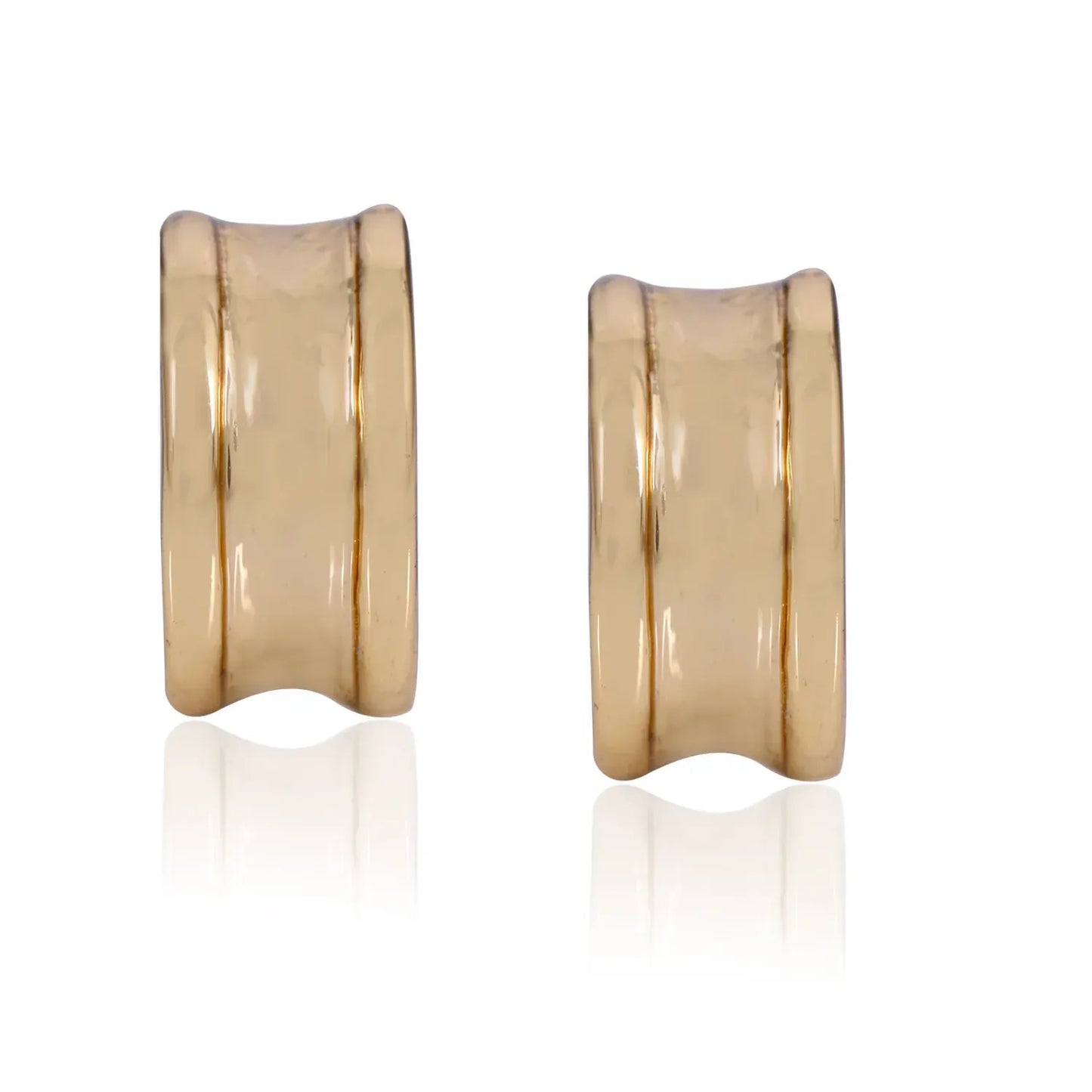 24Kt Gold Plated Tiny smooth Hoop Earrings