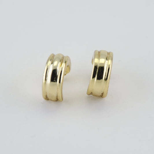 24Kt Gold Plated Tiny smooth Hoop Earrings