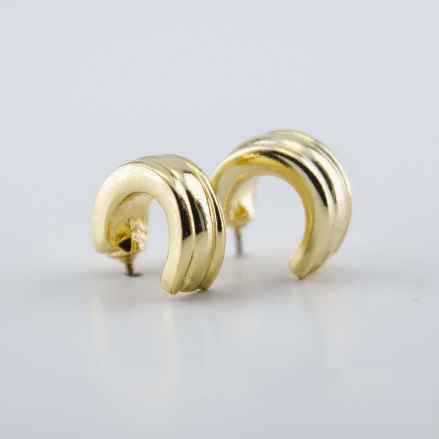 24Kt Gold Plated Tiny smooth Hoop Earrings