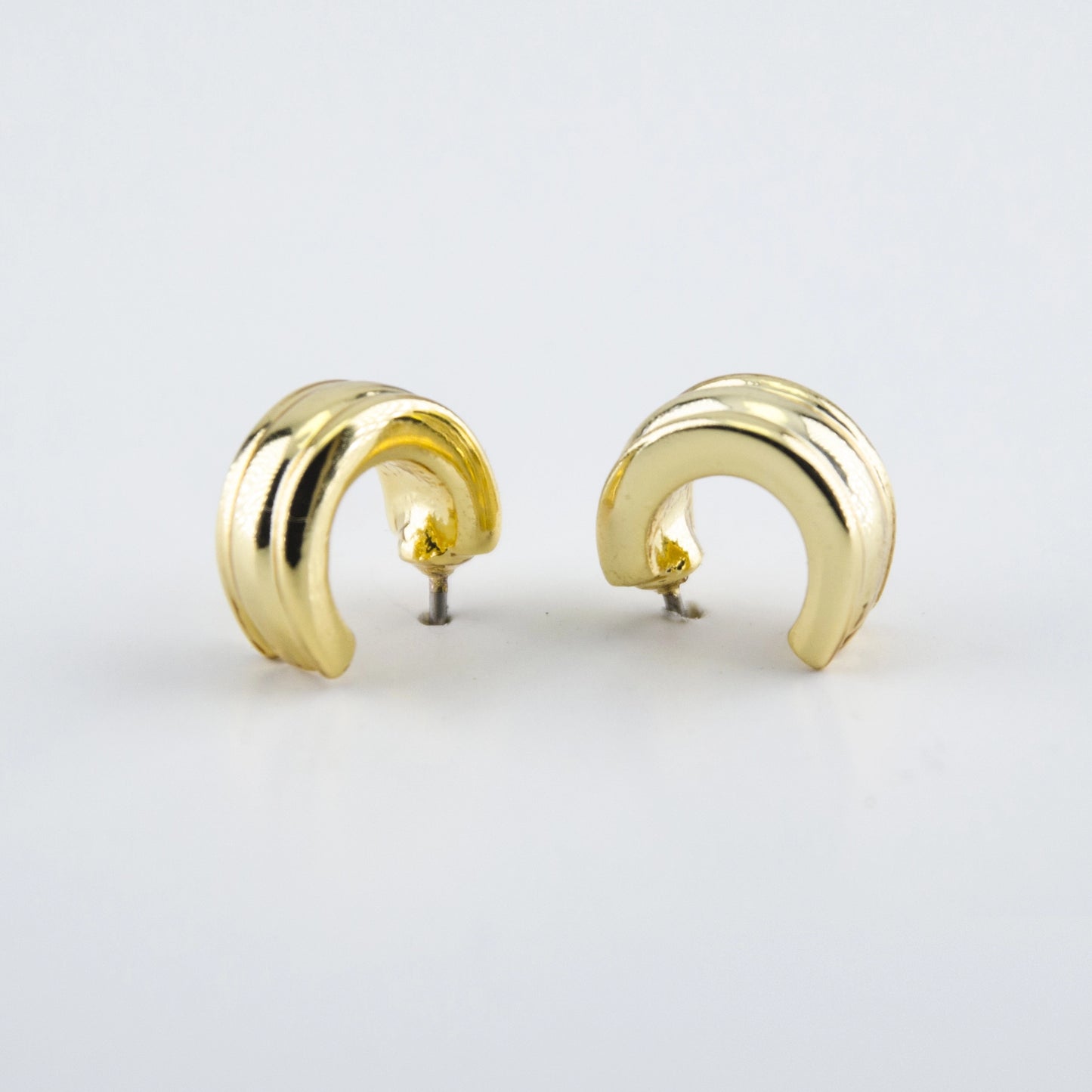 24Kt Gold Plated Tiny smooth Hoop Earrings