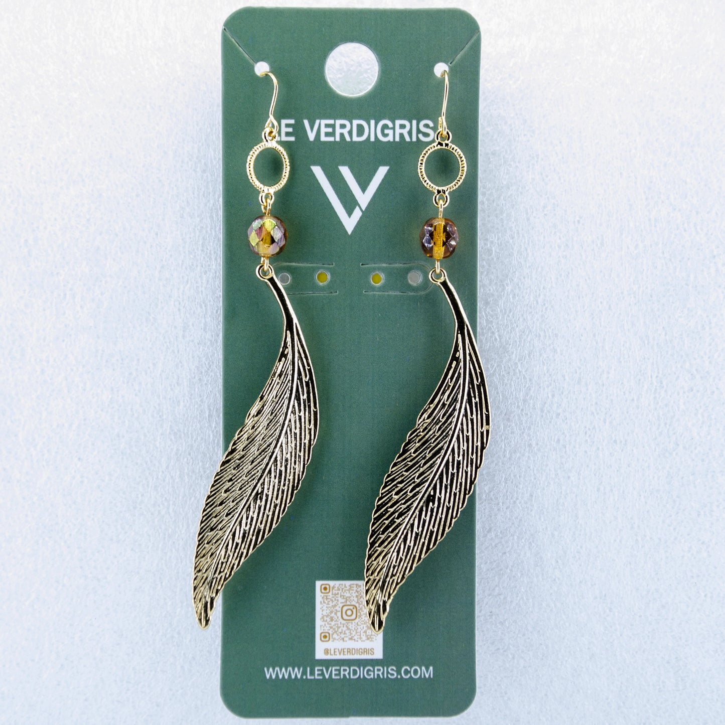 Willow Leaf Dangle Earrings