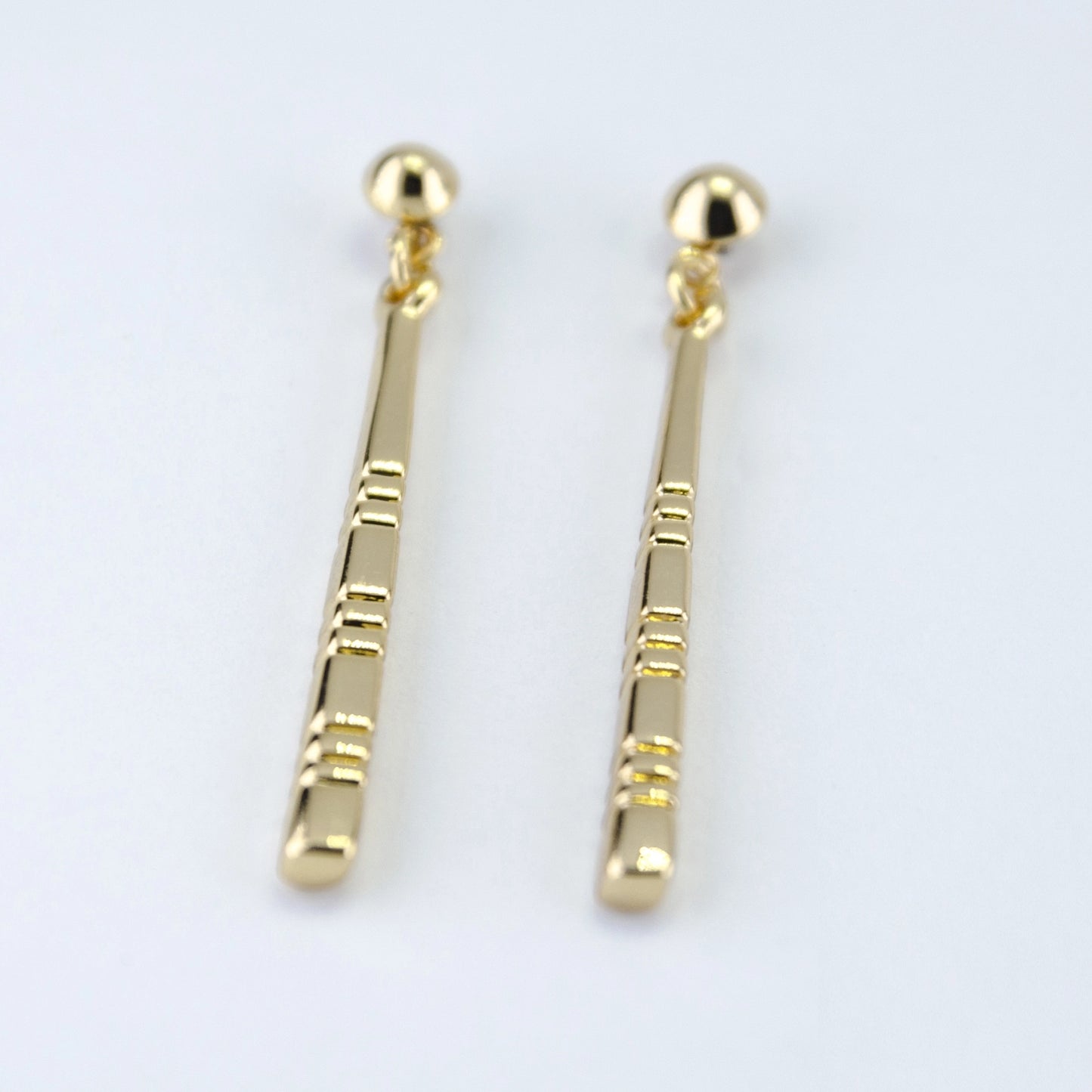 24Kt Gold Plated Classic Drop Long Earrings