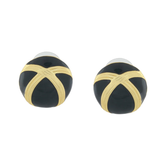 Fancy Circular black fancy latest Studs for women