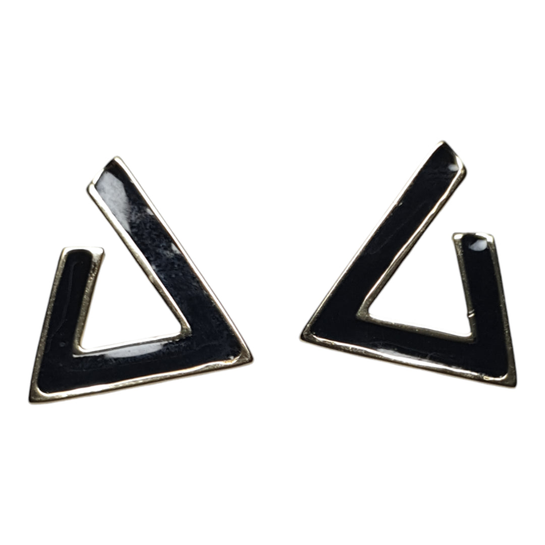 Triangle earrings Geometric studs