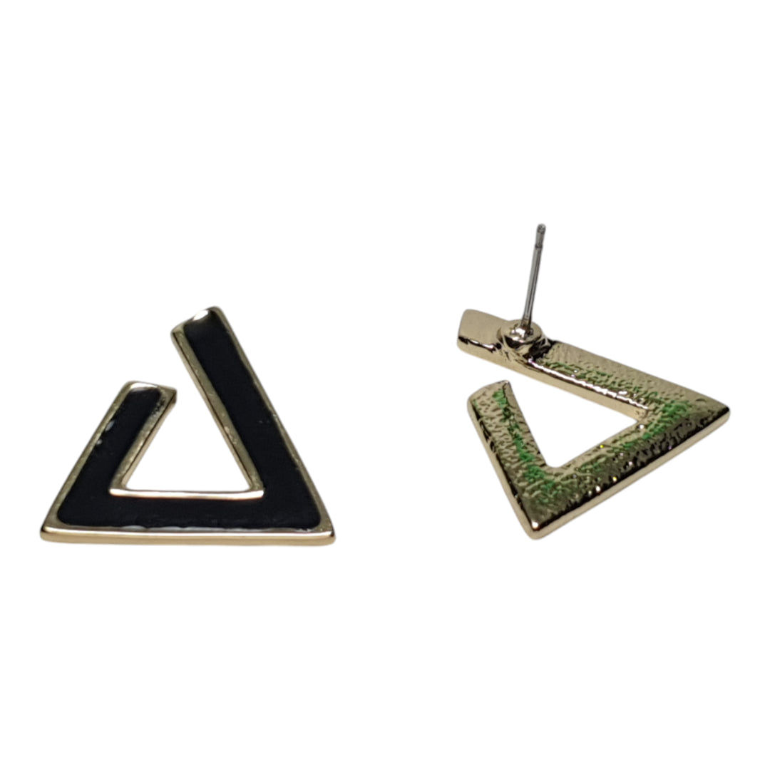 Triangle earrings Geometric studs