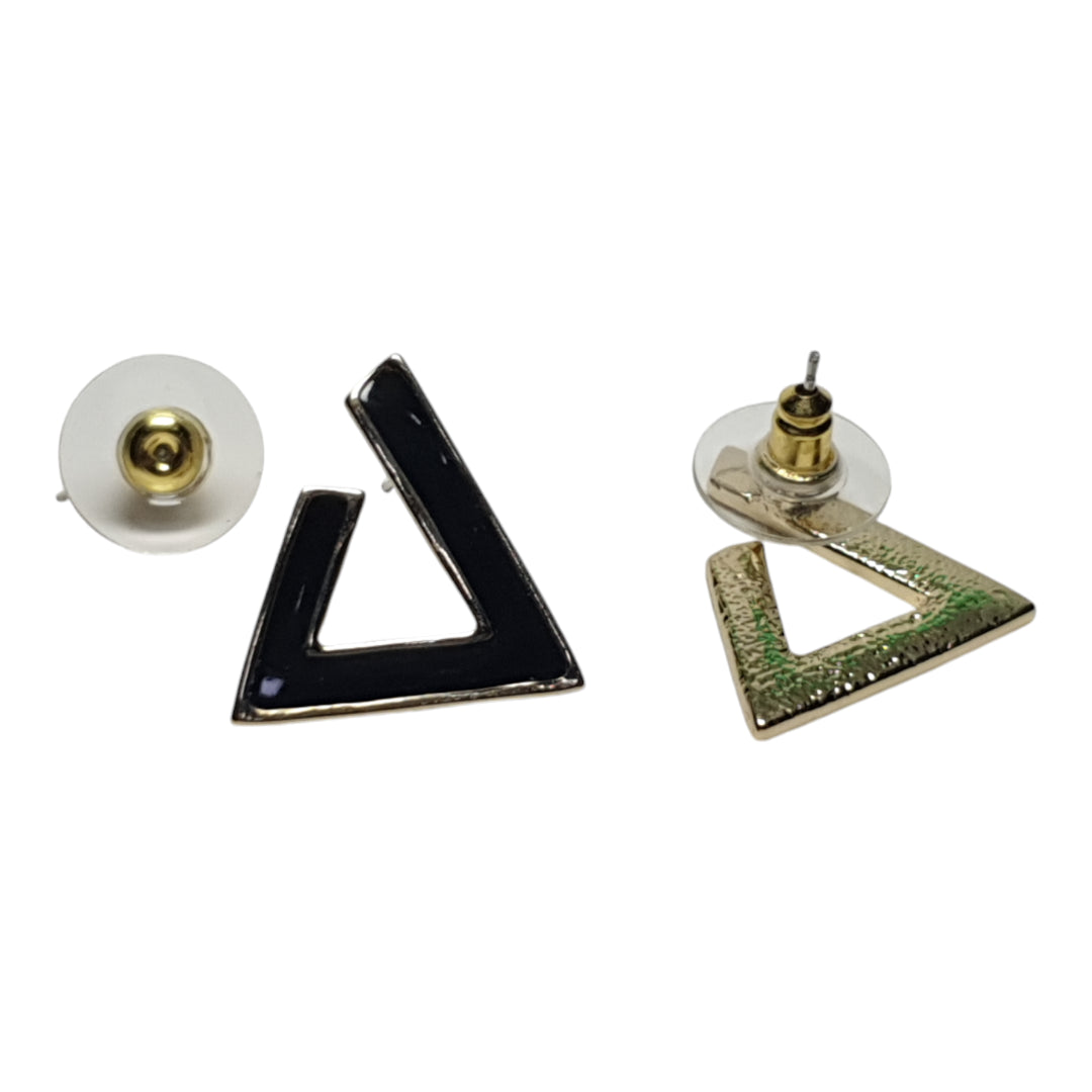 Triangle earrings Geometric studs