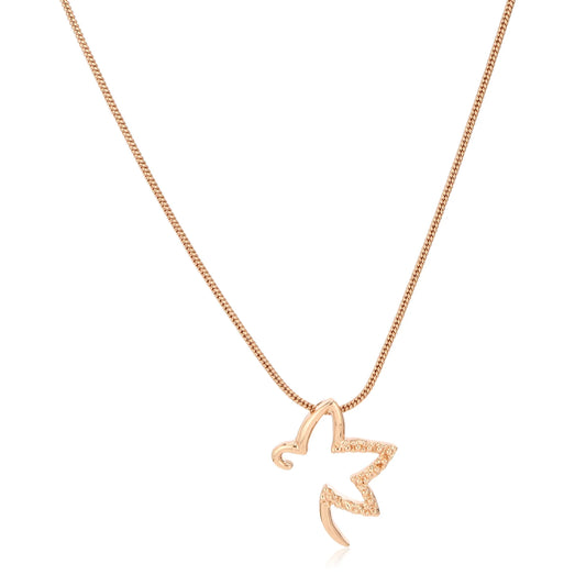 Rising Star Pendant With Gold Tone Chain