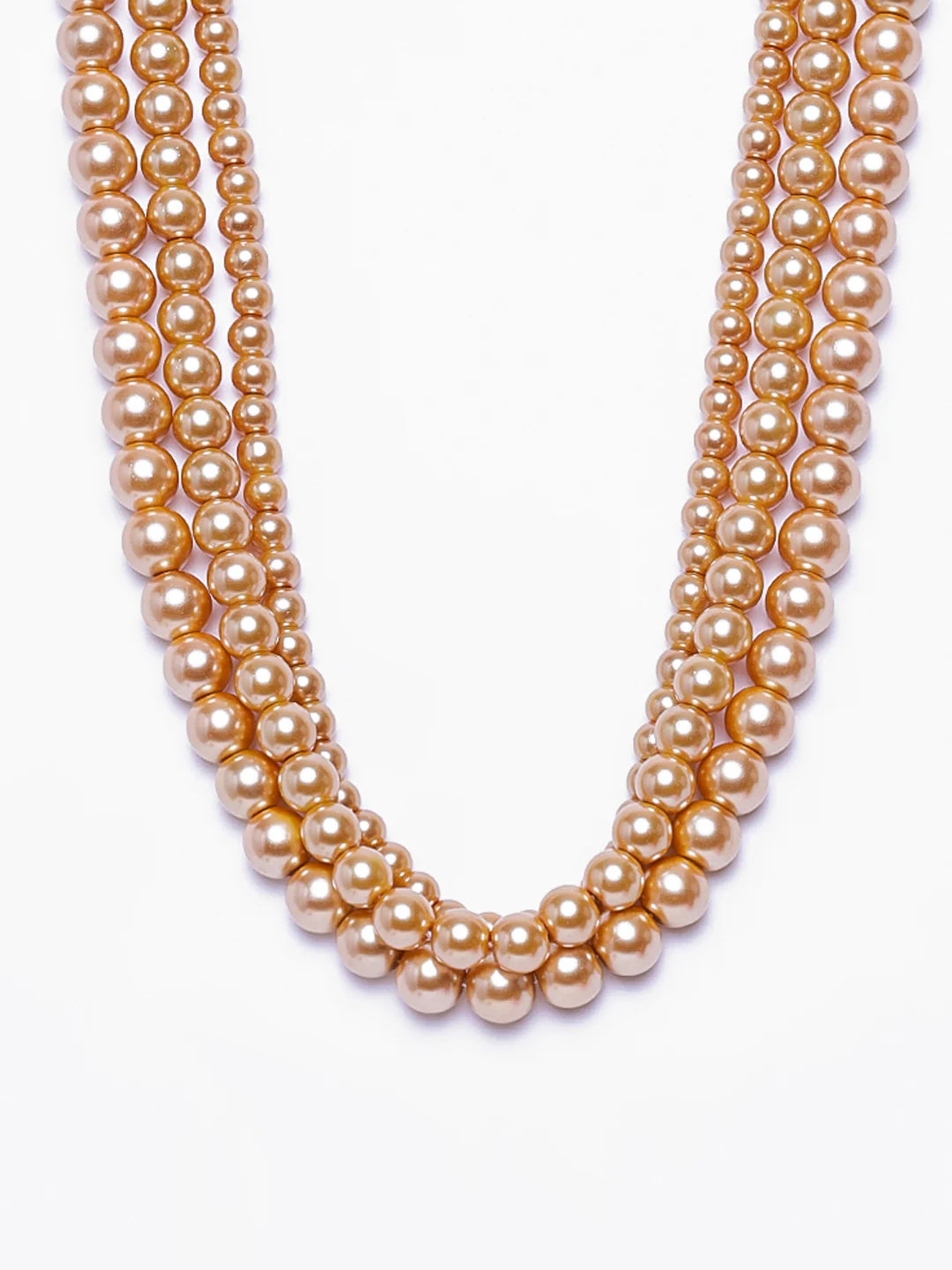 24Kt Gold Plated Pearls Vintage Necklace for Women